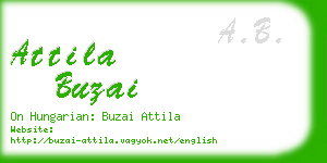 attila buzai business card